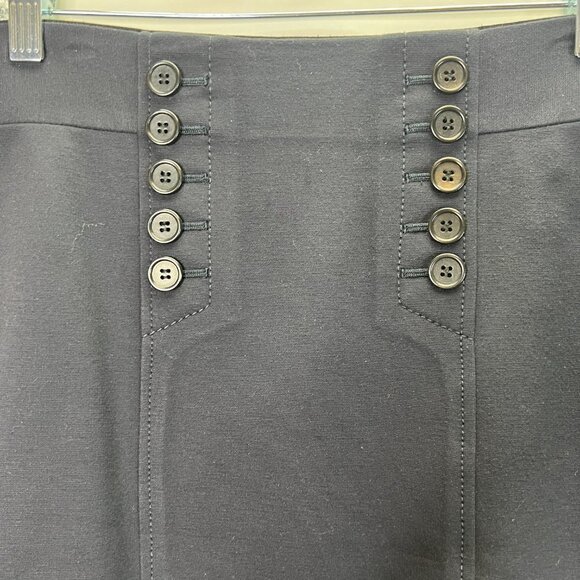 Ann Taylor Pencil Skirt Navyl Blue Stretch Size 6 - Picture 2 of 8